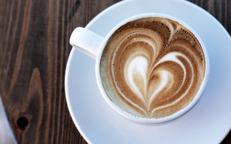 Cup of cappuccinoの写真素材