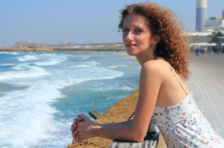 beautiful girl on the beach