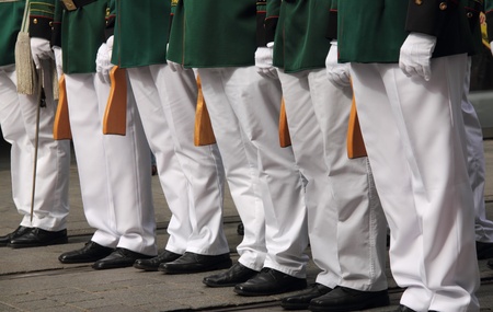 Military parade in Germanyの写真素材