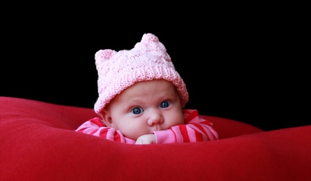 adorable3 month old baby の写真素材
