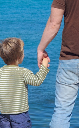 father and sonの写真素材