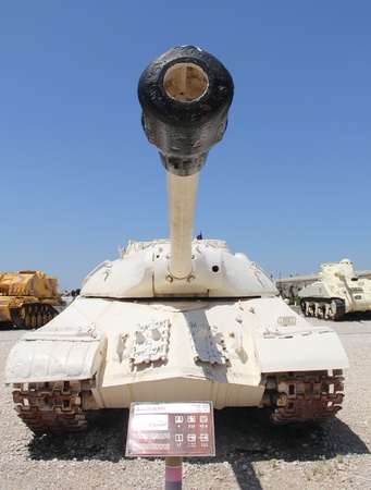Tank Joseph Stalin - 3 in Israeli Museum of Armored Corpsのeditorial素材