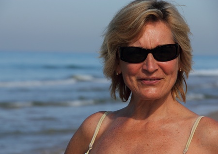 Senior Woman On vacationの写真素材