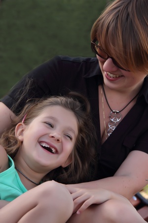 Mom and Daughterの写真素材