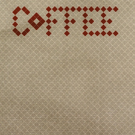 retro coffee wallpaperの写真素材