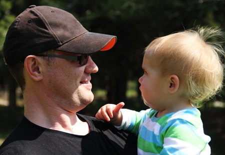father with daughterの写真素材