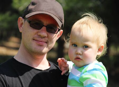 father with daughterの写真素材