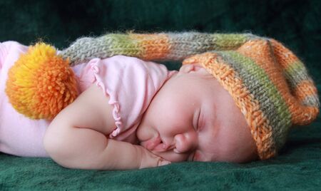 Beautiful month-old girlの写真素材