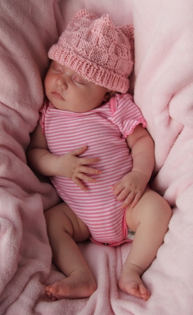 Beautiful month-old girlの写真素材