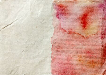 Abstract red watercolor hand painted backgroundの写真素材