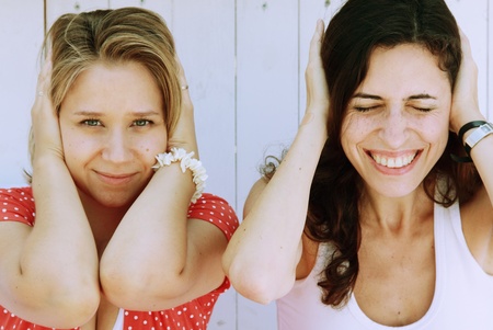 two  beautiful womanの写真素材