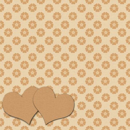 Vintage heart backgroundの写真素材