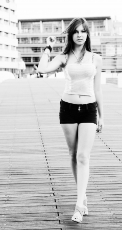 young cute teenage girlの写真素材