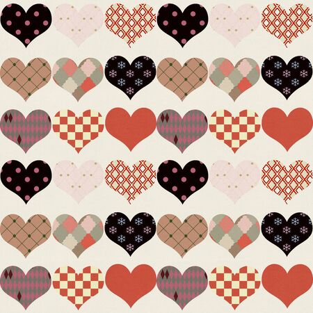 Vintage textured heart backgroundの写真素材