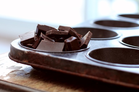 Dark chocolateの写真素材