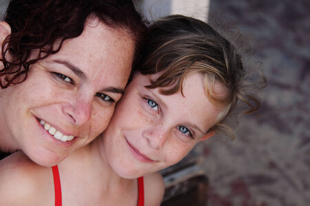 Mother and daughterの写真素材