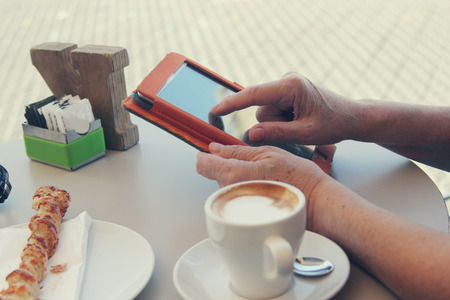 close up of senior womanの写真素材