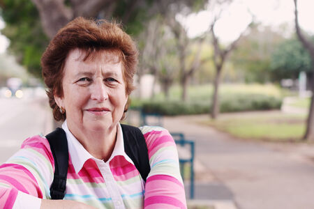 Portrait of happy senior woman