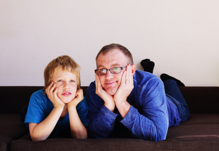 father and sonの写真素材