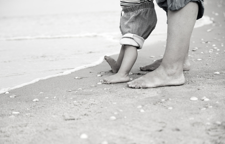 baby's first stepsの写真素材