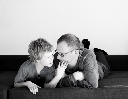 father and sonの写真素材