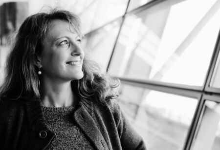 Portrait of 40 years old womanの写真素材