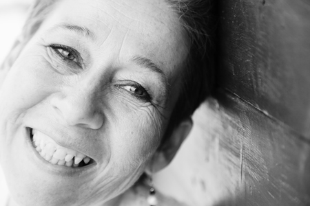 Portrait of beautiful 45 years old woman の写真素材