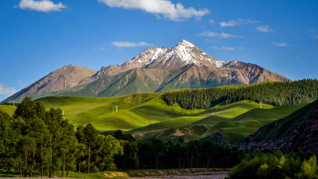 Snow Mountainの写真素材