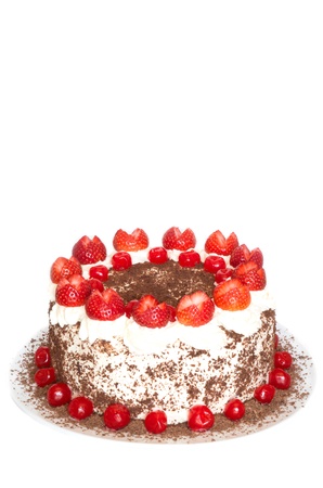 Black forest cake with copy space on top partの写真素材