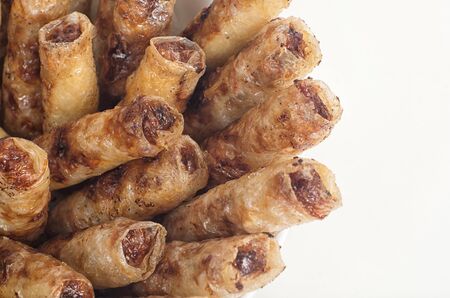Vietnamese traditional deep fried imperial rollsの写真素材