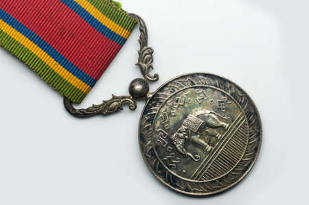 thai medal of honor in white backgroundの写真素材