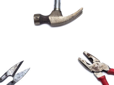 Craftsman tool isolated on white backgroundの写真素材