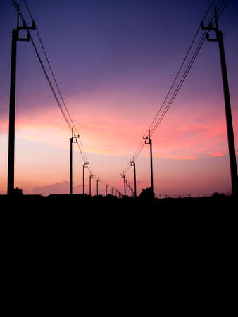 electrical pole structureの写真素材