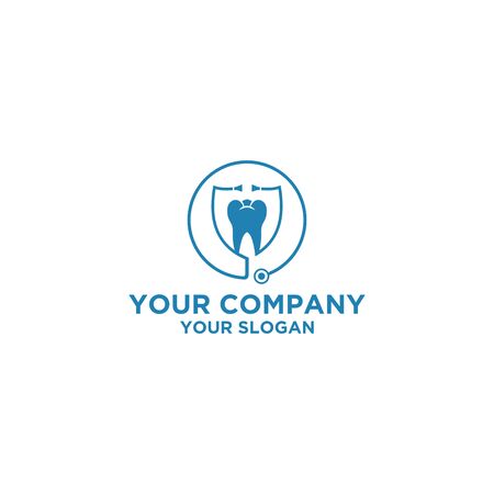 Dental Doctor Logo Design Vectorのイラスト素材
