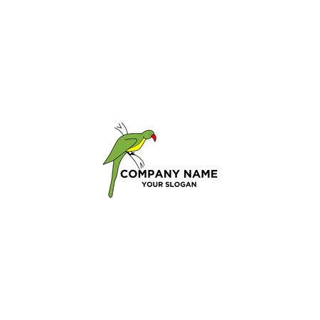 cockatoo simple logo design vectorのイラスト素材