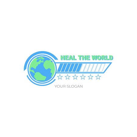 Heal The world illustration design vectorのイラスト素材