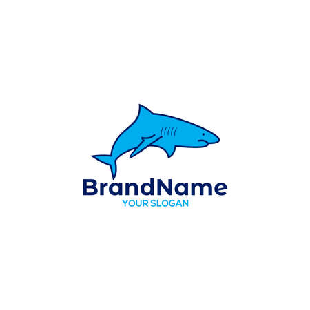 Blue Shark  Design Vectorのイラスト素材
