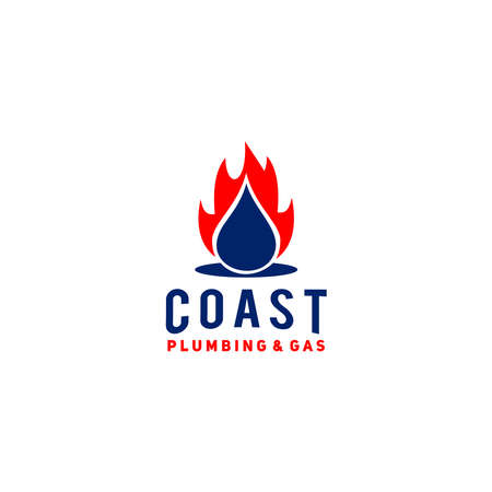 Coast Plumbing and Gas Design Vectorのイラスト素材