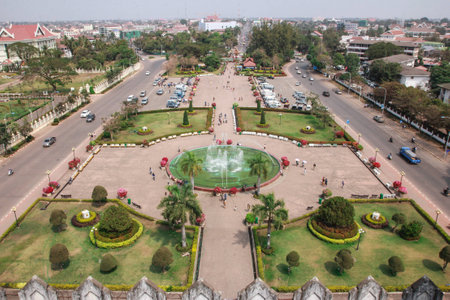 Patuzai  Vientiane Laosのeditorial素材