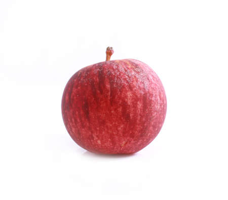Ripe red apple. Isolated on a white background.の写真素材