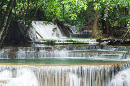 beautiful waterfall in Thailandの写真素材
