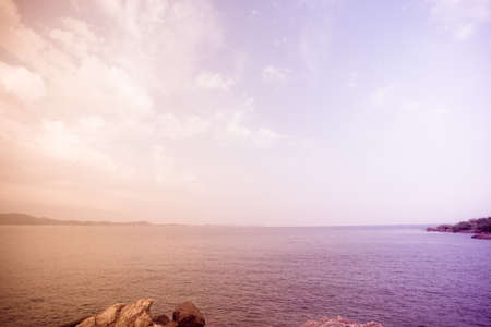 sea view in Rayong, Thailand (Koh Lan Ya)の写真素材