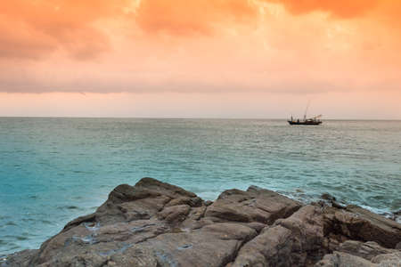 sea view in Rayong, Thailand (Koh Lan Ya)の写真素材