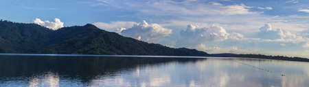 panorama river viewの写真素材