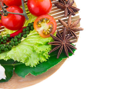 Vegetable on white backgroundの写真素材