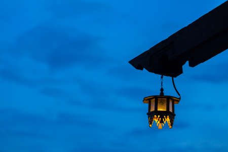 Old fashioned lamp.