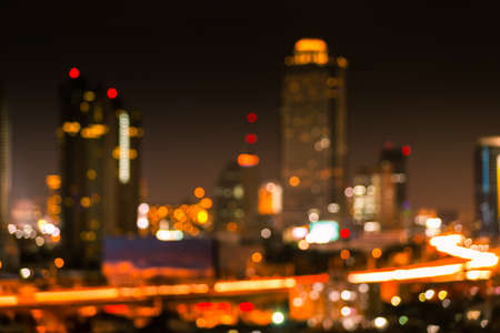 abstract bokeh in city scape background