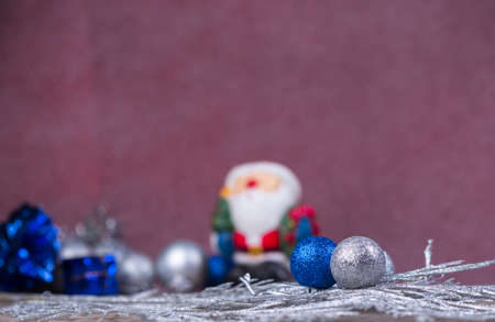 christmas ball and christmas decorationsの写真素材
