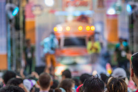 Bangkok, Thailand - April 13, 2016: Bangkok Songkran Festival Siam Square 2016, The Songkran festival is celebrated in Thailand as the traditional New Year's Day from 13 to 15 April.のeditorial素材