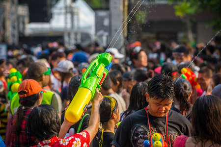 Bangkok, Thailand - April 13, 2016: Bangkok Songkran Festival Siam Square 2016, The Songkran...
